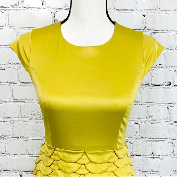 Twelve by Twelve Yellow Peplum Dress - Picture 2 of 6